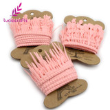 Lucia crafts 2y/lot Grass Flower Style Lace Ribbons Handmade Lace Trim Garment Sewing DIY Material Party Accessories 040051063
