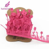 Lucia crafts 2y/lot Grass Flower Style Lace Ribbons Handmade Lace Trim Garment Sewing DIY Material Party Accessories 040051063