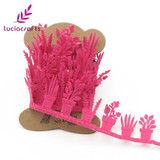 Lucia crafts 2y/lot Grass Flower Style Lace Ribbons Handmade Lace Trim Garment Sewing DIY Material Party Accessories 040051063