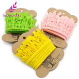 Lucia crafts 2y/lot Grass Flower Style Lace Ribbons Handmade Lace Trim Garment Sewing DIY Material Party Accessories 040051063