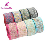 Lucia crafts 2y/lot 1"25mm Natural Hemp Ribbon Jute Burlap DIY Vintage Rustic Linen Handcraft Wedding Party Decoration 047005034