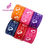 Lucia crafts 25mm Multi Colors Options Printed Grosgrain Ribbons Handmade Sewing Accessories DIY Art Headwear Material 040054203