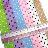 Lucia Crafts 22mm Polka Dot Printed Grosgrain Ribbons Sewing DIY Ribbon Headdress/Wedding/Party/Wrapping Decoration 6y 040054005
