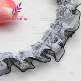 Lucia Crafts 2 yards 2.5cm Lace Trim Handmade Patchwork Material Lace Ribbon DIY Sewing &amp; Headwear Accessories 050025027