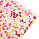 Lucia crafts 1piece 50*50cm Red Range Print Patchwork Cotton Fabric Sewing Material Textiles DIY Tissue Cloth 20020057(50*50D1)