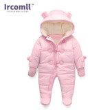 lrcoml Keep Thick warm Infant baby rompers Winter clothes Newborn Baby Boy Girl Romper Jumpsuit Hooded Kid Outerwear For 0-24M