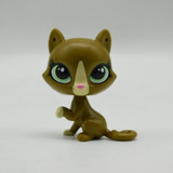LPS Toy Shop Sparkle Eyes army green cat Action Figure animal Toys for Children Birthday Gift