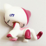lps pet shop Sparkle Eyes White Red Short Hair kitten CAT #2291 gift animal toys European kitty