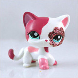 LPS collections cat Short Hair Kitty Rare Old Styles White Pink Tabby Black pink kitten cute Animal Pet Shop Toys