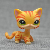 LPS collections cat Short Hair Kitty Rare Old Styles White Pink Tabby Black pink kitten cute Animal Pet Shop Toys