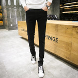 LP21 free shipping 2016 fashion male straight leg denim trousers men brand jeans 28-36 mens business pants black jeans men