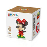 LOZ Single Sale Mini Big Head Minnie Mouse Diamond Bricks Cartoon Doll Building Blocks Toys for Children 9414