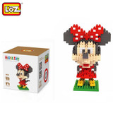 LOZ Single Sale Mini Big Head Minnie Mouse Diamond Bricks Cartoon Doll Building Blocks Toys for Children 9414