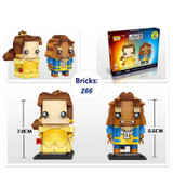 LOZ Single Sale Bella &amp; Prince Love Story Beauty and the Beast 266 Pcs Mini Bricks Building Blocks Toys for Children 1716