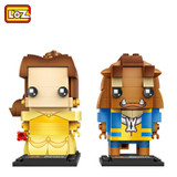 LOZ Single Sale Bella &amp; Prince Love Story Beauty and the Beast 266 Pcs Mini Bricks Building Blocks Toys for Children 1716