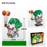 LOZ Single Sale Joker Supervillains Super Heroes Batman Movie Dolls 246 Pcs Mini Bricks Building Blocks Toys for Children 1427