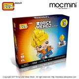 LOZ Mini Blocks Bricks Goku Super Heroes Figura Japan Anime Action Figure Plastic Building Assembly Toy for Children Gift 1433