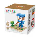 LOZ mini Block Minecraft Steve Zombie Skeleton Diamond Micro Building Blocks Steve Fun Assemblage Diy Action Figure Toysfor gift