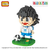 LOZ Diamond Blocks Figuras Classic Anime Figures Toys Captain Tsubasa Ozora LOZ Blocks I Block Fun Toys Ideas Nano Bricks 9548