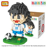 LOZ Diamond Blocks Figuras Classic Anime Figures Toys Captain Tsubasa Ozora LOZ Blocks I Block Fun Toys Ideas Nano Bricks 9548