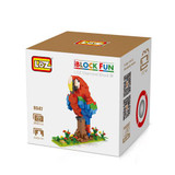 LOZ Birds Diamond Blocks Model Hen Chick Peacock Eagle Parrot Assemblage Toy Model Blocks DIY 3D Animals Ages 14 + 9544-9547