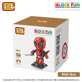 LOZ Blocks iBlock Fun Action Figure Toys Superhero Dolls Plastic Cube Building Blocks Bricks Educational Toy Mirco Brick 9522