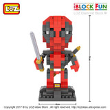 LOZ Blocks iBlock Fun Action Figure Toys Superhero Dolls Plastic Cube Building Blocks Bricks Educational Toy Mirco Brick 9522