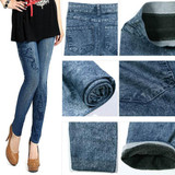 LOWEST PRICE Sexy Women Stretch Faux Denim Jeans Leggings Skinny Slim LOWEST PRICE Sexy Women Stretch Faux Denim Jeans Leggings Skinny Slim