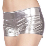 Low-Waist PU Leather Shorts European Style Female Nightclubs Bars Sexy Women Shorts VM