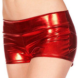 Low-Waist PU Leather Shorts European Style Female Nightclubs Bars Sexy Women Shorts VM