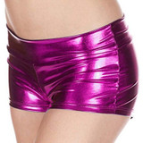 Low-Waist PU Leather Shorts European Style Female Nightclubs Bars Sexy Women Shorts VM
