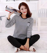 Low Price New 2017 Lovers pajamas women long-sleeved spring thin pajama sets men pure couple pajamas for men set sleepwear suit