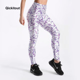Low Price Promotion Women Fitness Leggings Cartoon Printed High Waist Pants Free Shipping Plus Size S-4XL
