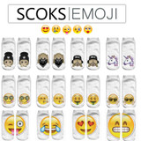 Low Ankle Socks 2016 Fashion Printing Unisex Emoji Pattern Meias Feminina Funny women Short  socks