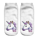 Low Ankle Socks 2016 Fashion Printing Unisex Emoji Pattern Meias Feminina Funny women Short  socks