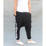 Low Crotch Leisure Streetwear Dance Harem Pants Men Sweatpants Big Pockets Cotton Hip Hop Joggers Pants