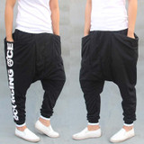 Low Crotch Leisure Streetwear Dance Harem Pants Men Sweatpants Big Pockets Cotton Hip Hop Joggers Pants
