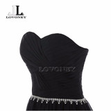 LOVONEY Vestido De Festa Chiffon Plus Size Long Evening Dress 2017 Elegant Sweetheart Formal Dresses Evening Party Gown S305