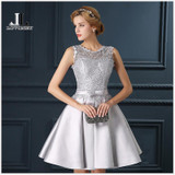 LOVONEY T401 Real Photo Sexy Prom Dresses 2017 A-Line Short Prom Dress with Pockets Formal Evening Party Dresses Robe De Soiree