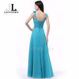 LOVONEY S323 Hot Sale Burgundy Prom Dresses 2017 Chiffon Long Formal Dress Evening Party Dresses Prom Gown Vestido De Festa