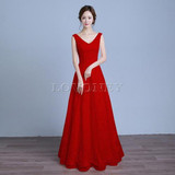 LOVONEY S307 New Design A-Line V-Neck Long Lace Prom Dresses 2017 Formal Dresses Evening Party Gown Vestido De Festa