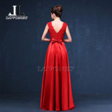 LOVONEY S306 Sexy Open Back Floor-Length Long Prom Dresses 2017 Vestido de Festa Golden Formal Evening Party Dresses Prom Gown