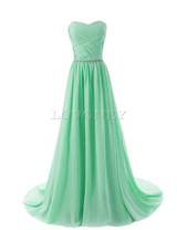 LOVONEY S305 Sexy Chiffon Beading Prom Dresses 2017 A-Line Long Evening Dress Gown Formal Party Dresses Robe De Soiree