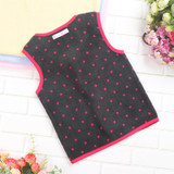 Baby Girls Sleeveless Soft Printing Fleece Vest Waistcoat with Fluffy for Spring Autumn in 100% Polyester