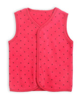 Baby Girls Sleeveless Soft Printing Fleece Vest Waistcoat with Fluffy for Spring Autumn in 100% Polyester
