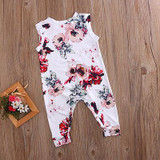 Baby Girls Romper Sleeveless Cute Flower Outfits Sunsuit Clothing Kid Newborn Summer Girls Clothes Toddler Baby Girl