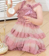 Baby Girls Princess Lace Party Dress Fluffy 3 Layers Flower Girl Dresses Baby Sleeveless Wedding Pageant party costumes clothes