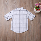 Baby Girls Plaids Full T-Shirt Oversize Girls Dress Fashion New 2018 Baby Girls Toddler Plaids Shirt Kids Dress Clothing Outfits