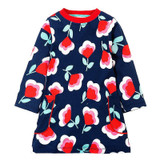 Baby Girls Long Sleeve Dress Robe Princesse Fille Christmas Dress Pattern Kids Dresses for Girls Clothes Children Vestidos
