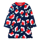 Baby Girls Long Sleeve Dress Robe Princesse Fille Christmas Dress Pattern Kids Dresses for Girls Clothes Children Vestidos